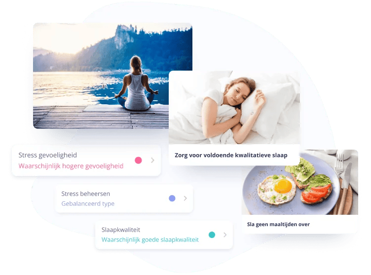 Esempio dei risultati di Leefstijl-Gene Pro nell'app